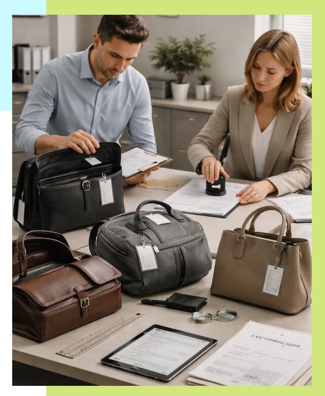 Сертификация сумок в Киржаче от 7733 руб. | Алешин-Крж