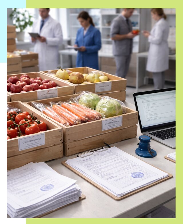 Сертификация овощей и фруктов в Киржаче от 8764 р. | Алешин-Крж