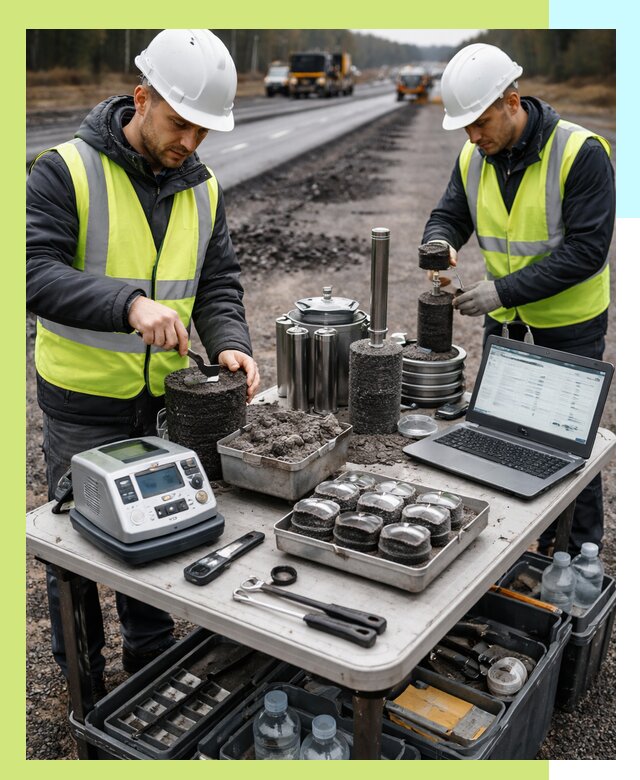 Сертификация асфальта: испытания и подтверждение в Киржаче