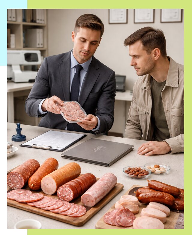 Сертификация колбасных изделий в Киржаче от 7733 р. | Алешин-Крж