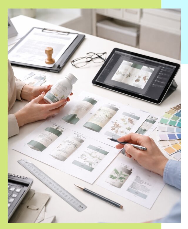 Профессиональная разработка дизайна и текста этикетки продукции в Киржаче