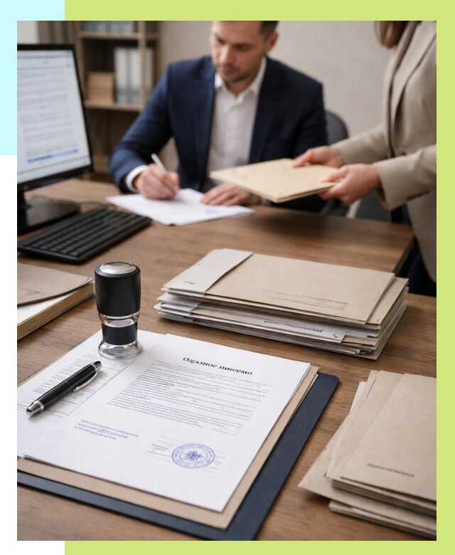 Отказное письмо для таможни в Киржаче от 3093 р, Алешин-Крж