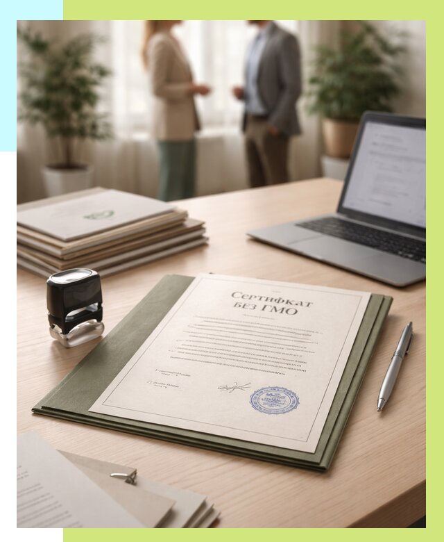 Сертификат без ГМО в Киржаче от 7733 р. оформить срочно Алешин-Крж